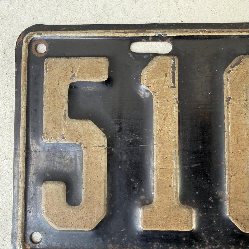 画像5: VINTAGE ANTIQUE LICENSE PLATE ヴィンテージ アンティーク ナンバープレート ライセンスプレート / インダストリアル モーター系 ガレージ ディスプレイ 車 1921年 イリノイ アメリカ