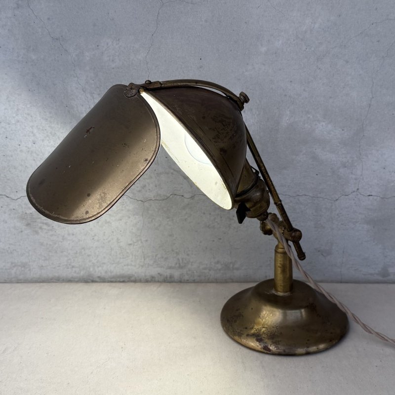 画像14: VINTAGE ANTIQUE DESKLAMP LYHNE リーン ヴィンテージ アンティーク デスクランプ スタンドライト 卓上ライト テーブルランプ 照明 / コレクタブル 作業用ランプ 真鍮 E26 店舗什器 アメリカ