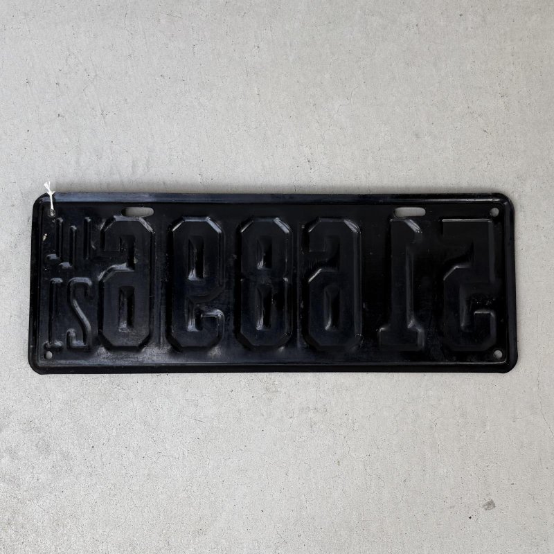 画像2: VINTAGE ANTIQUE LICENSE PLATE ヴィンテージ アンティーク ナンバープレート ライセンスプレート / インダストリアル モーター系 ガレージ ディスプレイ 車 1921年 イリノイ アメリカ