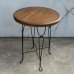 画像1: VINTAGE ANTIQUE ICE CREAM PARLOR TABLE ヴィンテージ アンティーク アイスクリームパーラーテーブル テーブル / 家具 アイアン ウッド 木製 店舗什器 アメリカ (2) (1)