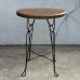 画像3: VINTAGE ANTIQUE ICE CREAM PARLOR TABLE ヴィンテージ アンティーク アイスクリームパーラーテーブル テーブル / 家具 アイアン ウッド 木製 店舗什器 アメリカ (2) (3)