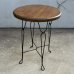 画像2: VINTAGE ANTIQUE ICE CREAM PARLOR TABLE ヴィンテージ アンティーク アイスクリームパーラーテーブル テーブル / 家具 アイアン ウッド 木製 店舗什器 アメリカ (2) (2)