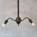 画像11: VINTAGE ANTIQUE LIGHT ヴィンテージ アンティーク 吊り下げライト 天井照明 / 2灯 コレクタブル シーリングランプ 真鍮 E26 店舗什器 アメリカ USA (11)