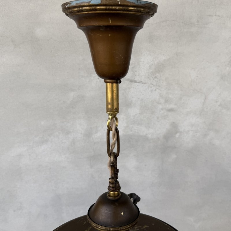画像7: VINTAGE ANTIQUE LIGHT  ヴィンテージ アンティーク シャンデリア パンライト 吊り下げライト シーリングランプ 天井照明 / 4灯 ライト ペンダントライト 真鍮 E26 店舗什器 アメリカ USA (2)