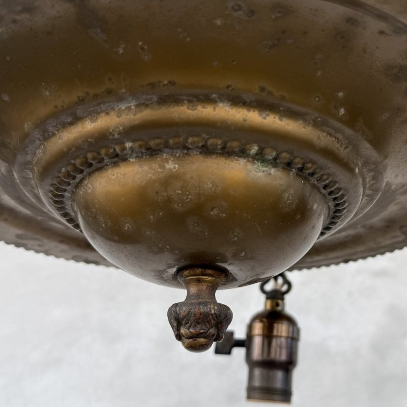 画像6: VINTAGE ANTIQUE LIGHT  ヴィンテージ アンティーク シャンデリア パンライト 吊り下げライト シーリングランプ 天井照明 / 4灯 ライト ペンダントライト 真鍮 GE E26 店舗什器 アメリカ USA (3)