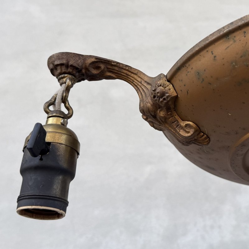 画像7: VINTAGE ANTIQUE LIGHT ヴィンテージ アンティーク シャンデリア パンライト 吊り下げライト  天井照明 / 3灯 ライト ペンダントランプ GE 真鍮 店舗什器 E26 アメリカ USA