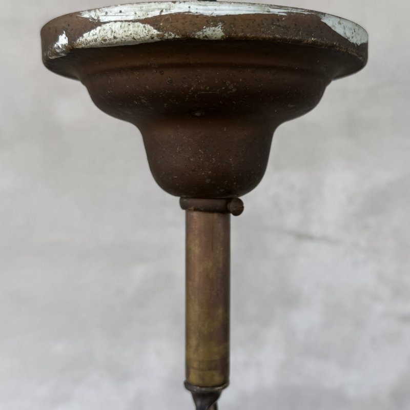 画像8: VINTAGE ANTIQUE LIGHT ヴィンテージ アンティーク シャンデリア パンライト 吊り下げライト  天井照明 / 3灯 ライト ペンダントランプ GE 真鍮 店舗什器 E26 アメリカ USA