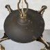 画像2: VINTAGE ANTIQUE LIGHT  ヴィンテージ アンティーク シャンデリア パンライト 吊り下げライト シーリングランプ 天井照明 / 4灯 ライト ペンダントライト 真鍮 HUBBELL E26 店舗什器 アメリカ USA (4) (2)