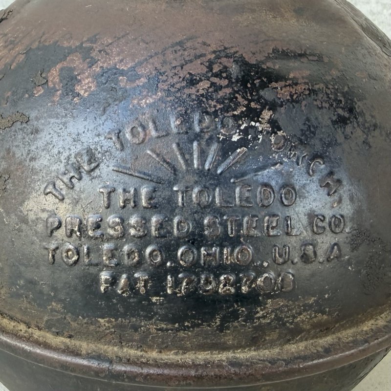 画像9: VINTAGE ANTIQUE TOLEDO HIGHWAY TORCH ヴィンテージ アンティーク トレド ハイウェイトーチ トーチランプ 発炎筒 / オブジェ ディスプレイ インダストリアル ガレージ 鉄 アメリカ