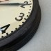 画像10: VINTAGE ANTIQUE GENERAL ELECTRIC WALL CLOCK GE ヴィンテージ アンティーク ウォールクロック ゼネラルエレクトリック 壁掛け時計 / スクールクロック 圧縮ボード 焦げ茶 丸型 店舗什器 アメリカ (2) (10)