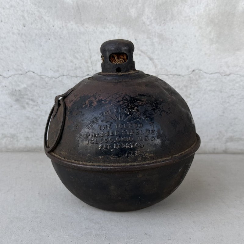 画像1: VINTAGE ANTIQUE TOLEDO HIGHWAY TORCH ヴィンテージ アンティーク トレド ハイウェイトーチ トーチランプ 発炎筒 / オブジェ ディスプレイ インダストリアル ガレージ 鉄 アメリカ