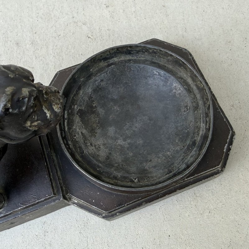 画像10: VINTAGE ANTIQUE BULLDOG FIGURE ASH TRAY ヴィンテージ アンティーク ブルドッグ アッシュトレイ 灰皿 オブジェ 置物 / コレクタブル ディスプレイ インテリア 犬 動物 鋳物 アメリカ 