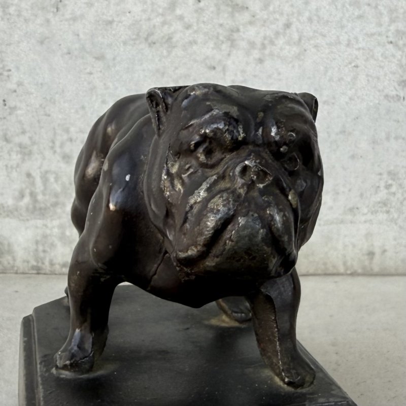 画像8: VINTAGE ANTIQUE BULLDOG FIGURE ASH TRAY ヴィンテージ アンティーク ブルドッグ アッシュトレイ 灰皿 オブジェ 置物 / コレクタブル ディスプレイ インテリア 犬 動物 鋳物 アメリカ 