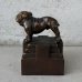 画像5: VINTAGE ANTIQUE BULLDOG FIGURE ヴィンテージ アンティーク ブルドッグ オブジェ 置物 / コレクタブル ディスプレイ ペーパーウェイト ジャパンカラー 犬 動物 鋳物 アメリカ  (5)