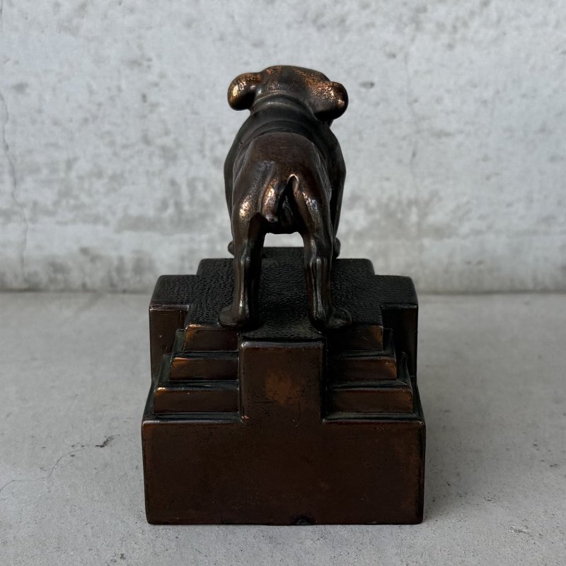 画像3: VINTAGE ANTIQUE BULLDOG FIGURE ヴィンテージ アンティーク ブルドッグ オブジェ 置物 / コレクタブル ディスプレイ ペーパーウェイト ジャパンカラー 犬 動物 鋳物 アメリカ 