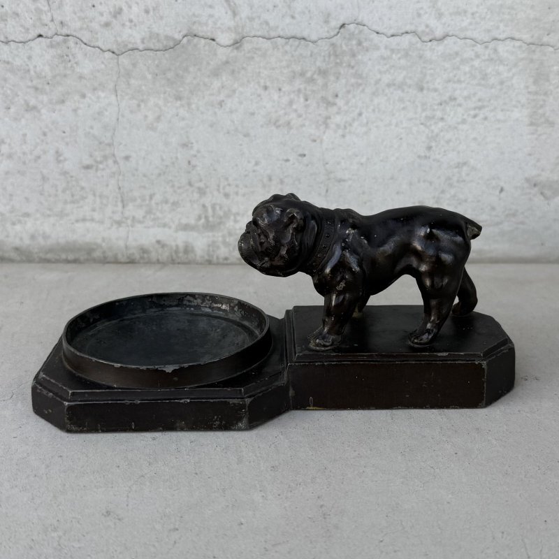 画像5: VINTAGE ANTIQUE BULLDOG FIGURE ASH TRAY ヴィンテージ アンティーク ブルドッグ アッシュトレイ 灰皿 オブジェ 置物 / コレクタブル ディスプレイ インテリア 犬 動物 鋳物 アメリカ 