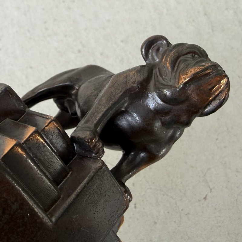 画像9: VINTAGE ANTIQUE BULLDOG FIGURE ヴィンテージ アンティーク ブルドッグ オブジェ 置物 / コレクタブル ディスプレイ ペーパーウェイト ジャパンカラー 犬 動物 鋳物 アメリカ 