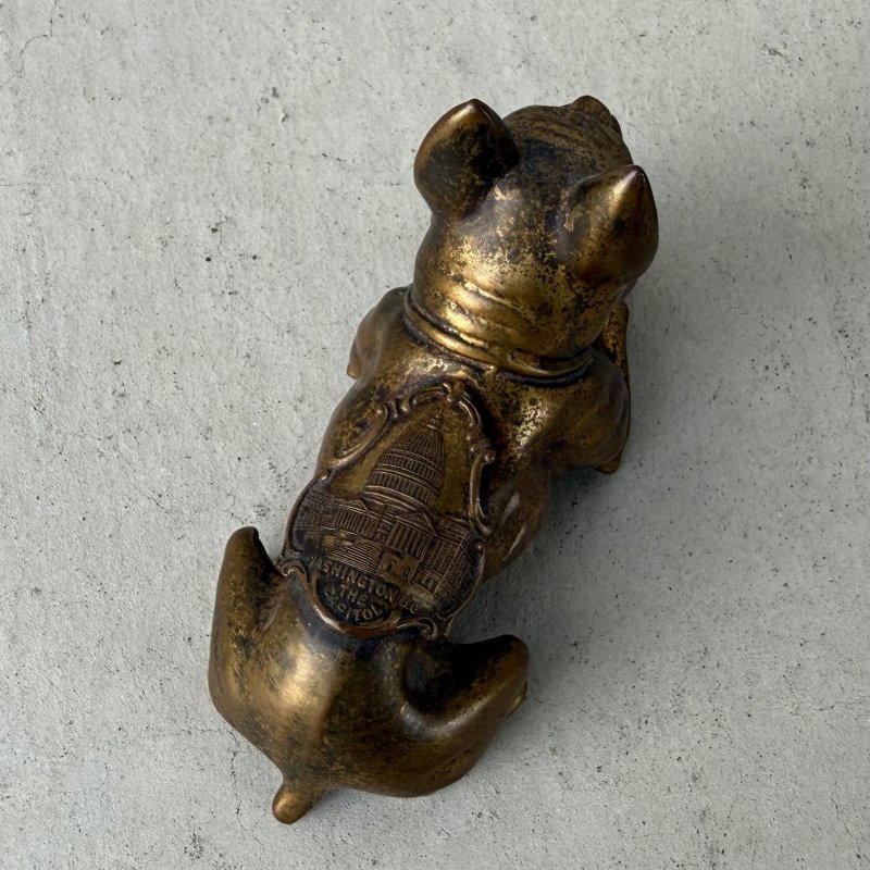 画像6: VINTAGE ANTIQUE FRENCH BULLDOG FIGURE JENNINGS BROTHERS WASHINGTON D.C. THE CAPITOL ヴィンテージ アンティーク フレンチブルドッグ オブジェ 置物 ジェニングス ブラザーズ / コレクタブル ディスプレイ ペーパーウェイト ワシントン州議会議事堂 犬 動物 鋳物 アメリカ 