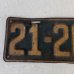 画像5: VINTAGE ANTIQUE LICENSE PLATE ヴィンテージ アンティーク ナンバープレート ライセンスプレート / インダストリアル モーター系 ガレージ ディスプレイ 車 1923年 イリノイ アメリカ (5)