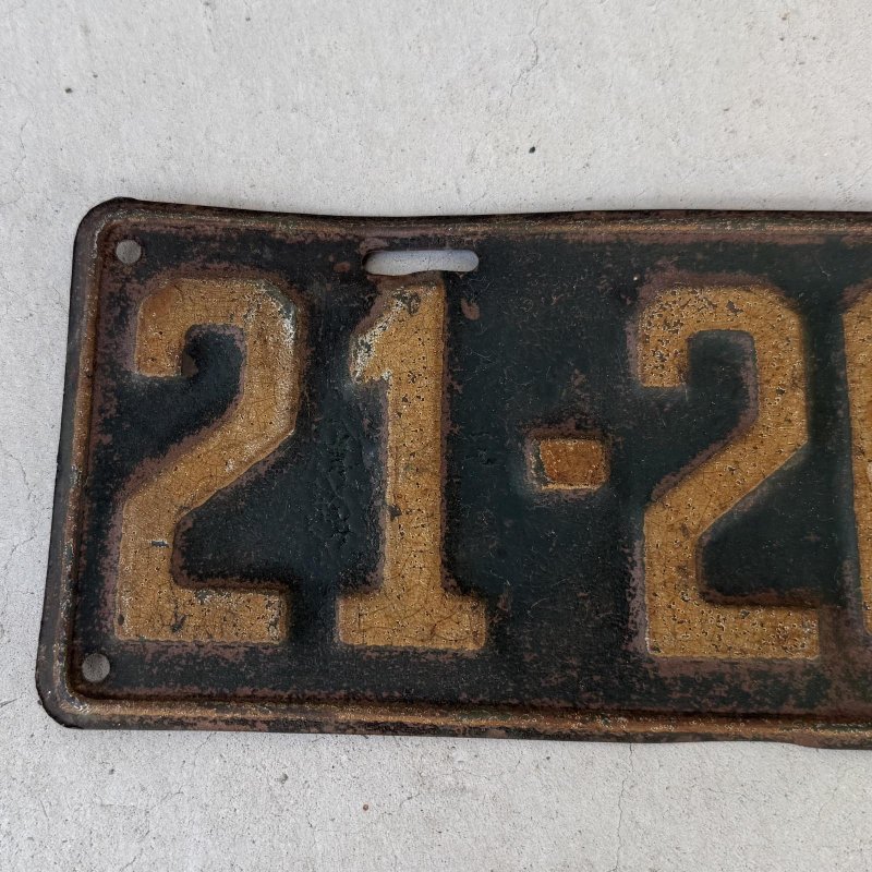 画像5: VINTAGE ANTIQUE LICENSE PLATE ヴィンテージ アンティーク ナンバープレート ライセンスプレート / インダストリアル モーター系 ガレージ ディスプレイ 車 1923年 イリノイ アメリカ