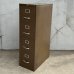 画像1: VINTAGE ANTIQUE FILE CABUNET ART METAL ヴィンテージ アンティーク メタルキャビネット ファイルキャビネット / 書類入れ 引き出し 収納棚 4段 アイアン 事務所 店舗什器 アメリカ (1)