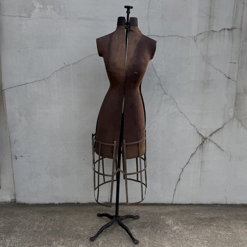 画像1: VINTAGE ANTIQUE DRESS FORM TORSO ヴィンテージ アンティーク ドレスフォーム トルソー マネキン ボディー / ディスプレイ アパレル 服屋 店舗什器 アメリカ