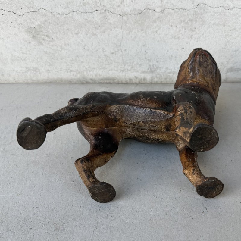 画像6: VINTAGE ANTIQUE BOSTON TERRIER DOOR STOPPER DOG ヴィンテージ アンティーク ボストンテリア ドアストッパー / コレクタブル オブジェ キャストアイアン 鋳物 置物 犬 店舗什器 アメリカ (3)