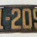 画像6: VINTAGE ANTIQUE LICENSE PLATE ヴィンテージ アンティーク ナンバープレート ライセンスプレート / インダストリアル モーター系 ガレージ ディスプレイ 車 1923年 イリノイ アメリカ (6)