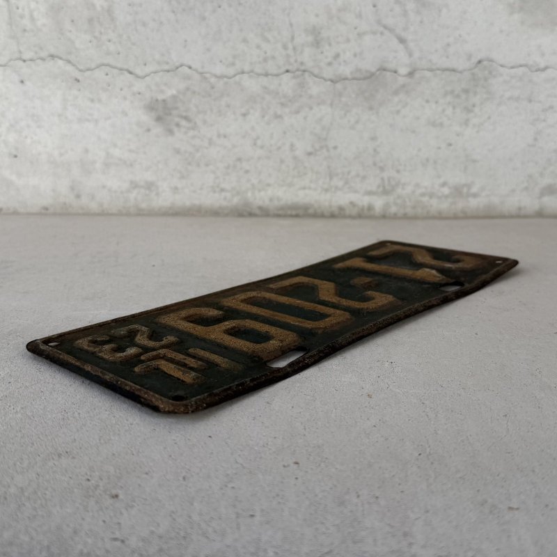画像4: VINTAGE ANTIQUE LICENSE PLATE ヴィンテージ アンティーク ナンバープレート ライセンスプレート / インダストリアル モーター系 ガレージ ディスプレイ 車 1923年 イリノイ アメリカ