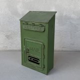 VINTAGE ANTIQUE MAILBOX POST ヴィンテージ アンティーク メールボックス 郵便ポスト 郵便受け / 壁付け ディスプレイ 玄関 店舗什器 アメリカ