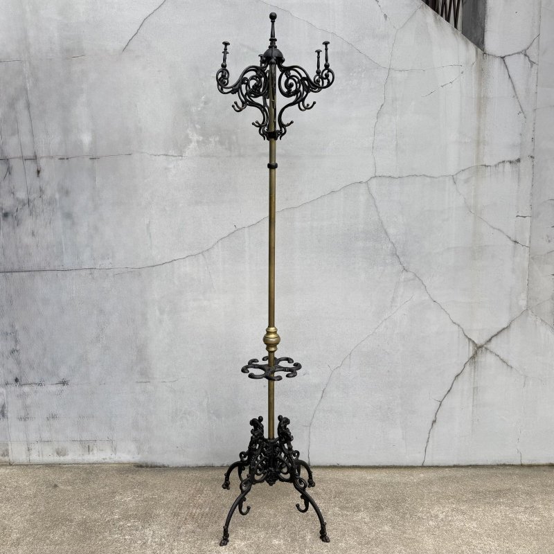 画像1: VINTAGE ANTIQUE COAT RACK  ヴィンテージ アンティーク コートラック ポールハンガー クロージングラック ハンガーラック  / コレクタブル ディスプレイ 家具 服屋 傘立て 店舗 什器 アメリカ