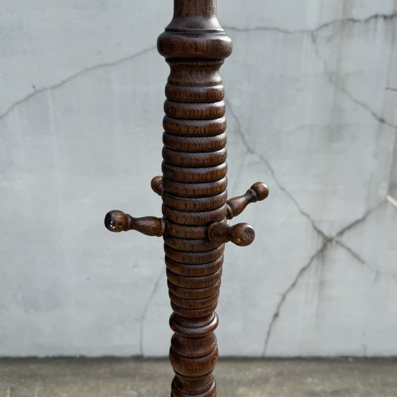 画像6: VINTAGE ANTIQUE COAT RACK  ヴィンテージ アンティーク コートラック ポールハンガー クロージングラック ハンガーラック  / ウッド 木製 家具 服屋 店舗 什器 アメリカ