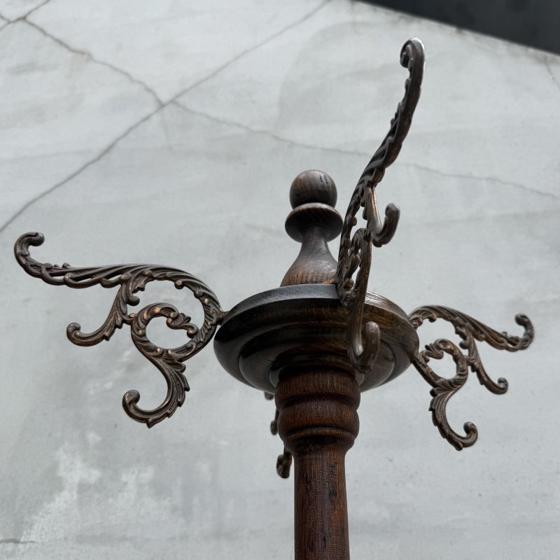 画像3: VINTAGE ANTIQUE COAT RACK  ヴィンテージ アンティーク コートラック ポールハンガー クロージングラック ハンガーラック  / ウッド 木製 家具 服屋 店舗 什器 アメリカ