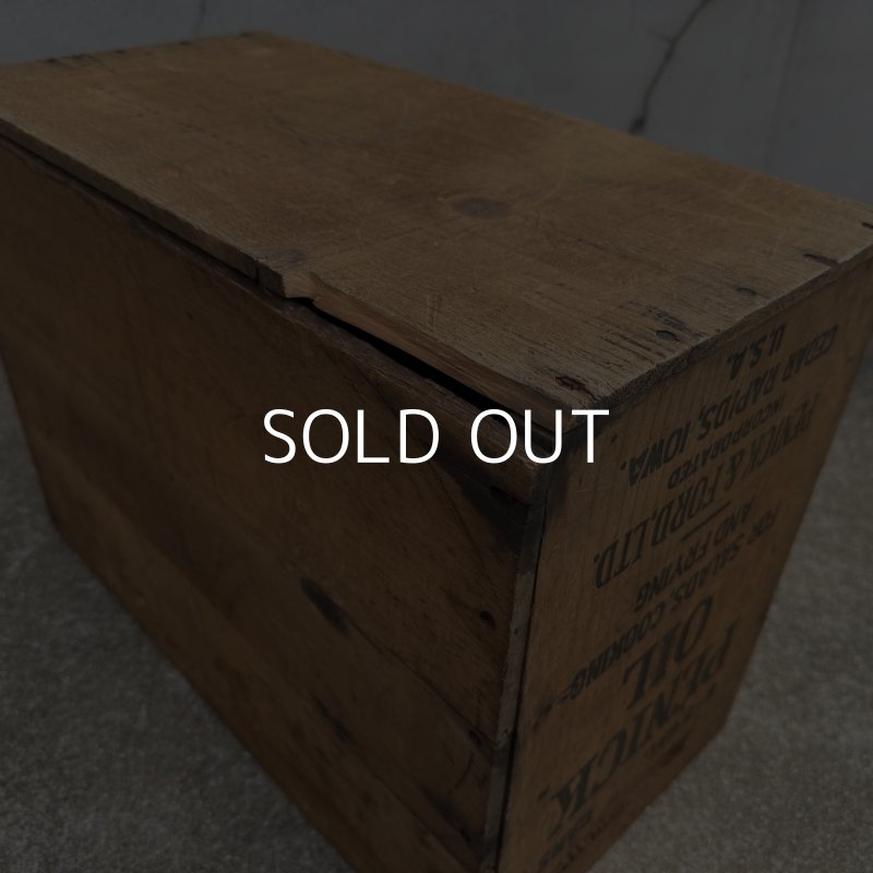画像9: VINTAGE ANTIQUE WOOD CRATE WOODEN BOX PENICK OIL ヴィンテージ アンティーク ウッドボックス 木箱 / コレクタブル 収納 ケース オイル アドバタイジング 企業物 店舗什器 アメリカ (1)