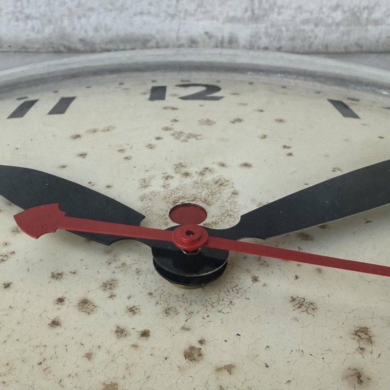 画像7: VINTAGE ANTIQUE WALL CLOCK SETH THOMAS ヴィンテージ アンティーク ウォールクロック セストーマス 壁掛け時計 / スクールクロック アイアン 鉄 丸型 店舗什器 アメリカ