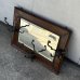 画像1: VINTAGE ANTIQUE WALL MIRROR  HAT RACK ヴィンテージ アンティーク 鏡 ミラー  壁掛けミラー ウォールミラー ハットラック / フック付き インテリア ウッド 木製 店舗什器 アメリカ  (1)