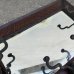 画像6: VINTAGE ANTIQUE WALL MIRROR  HAT RACK ヴィンテージ アンティーク 鏡 ミラー  壁掛けミラー ウォールミラー ハットラック / フック付き インテリア ウッド 木製 店舗什器 アメリカ  (6)
