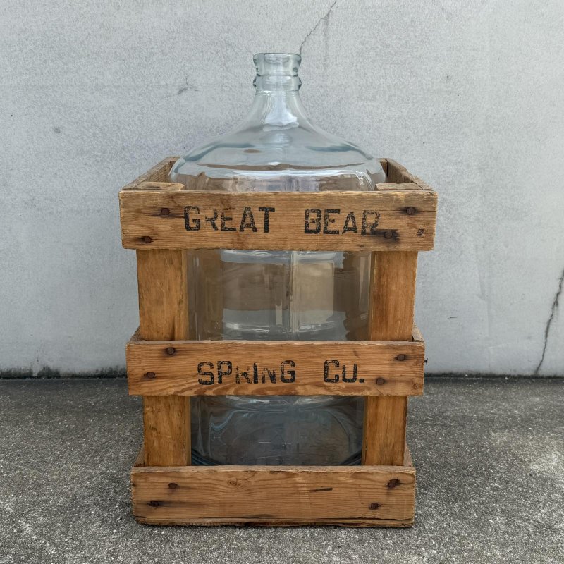 画像4: VINTAGE ANTIQUE WATER BOTTLE GREAT BEAR SPRING CO. ヴィンテージ アンティーク ウォーターボトル ガラス 瓶 /  インテリア ディスプレイ キッチン 店舗什器 アメリカ