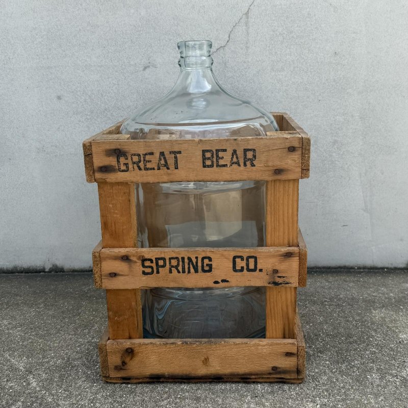 画像3: VINTAGE ANTIQUE WATER BOTTLE GREAT BEAR SPRING CO. ヴィンテージ アンティーク ウォーターボトル ガラス 瓶 /  インテリア ディスプレイ キッチン 店舗什器 アメリカ