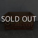 VINTAGE ANTIQUE WOOD CRATE WOODEN BOX SNELL&SIMPSON BISCUIT CO ヴィンテージ アンティーク ウッドボックス 木箱 / コレクタブル 収納 ケース ビスケット アドバタイジング 企業物 店舗什器 アメリカ