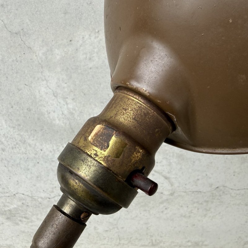 画像9: VINTAGE ANTIQUE DESKLAMP ALADDIN ヴィンテージ アンティーク デスクランプ スタンドライト 卓上ライト テーブルランプ 照明 / グースネック E26 店舗什器 アメリカ (4)