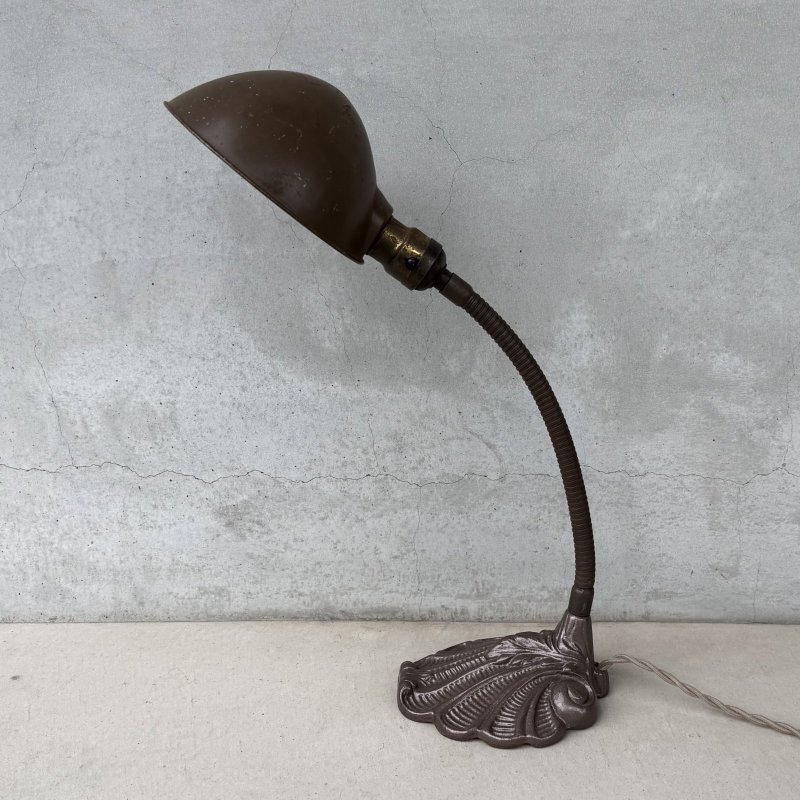 画像4: VINTAGE ANTIQUE DESKLAMP ALADDIN ヴィンテージ アンティーク デスクランプ スタンドライト 卓上ライト テーブルランプ 照明 / グースネック E26 店舗什器 アメリカ (4)