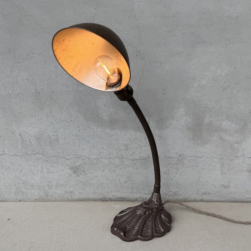 画像11: VINTAGE ANTIQUE DESKLAMP ALADDIN ヴィンテージ アンティーク デスクランプ スタンドライト 卓上ライト テーブルランプ 照明 / グースネック E26 店舗什器 アメリカ (4)