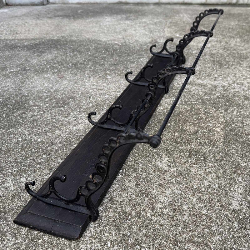 画像3: VINTAGE ANTIQUE COAT HAT RACK ヴィンテージ アンティーク コートラック ハットラック ウォールハンガー / ウォールインテリア ウッド 木製 アイアン 店舗什器 アメリカ (1)