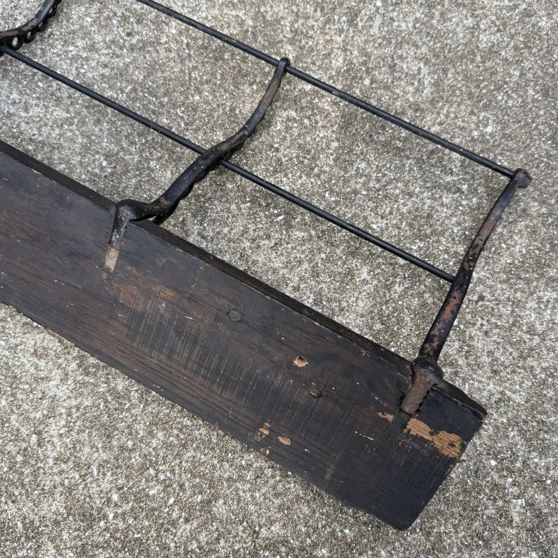 画像9: VINTAGE ANTIQUE COAT HAT RACK ヴィンテージ アンティーク コートラック ハットラック ウォールハンガー / ウォールインテリア ウッド 木製 アイアン 店舗什器 アメリカ (1)