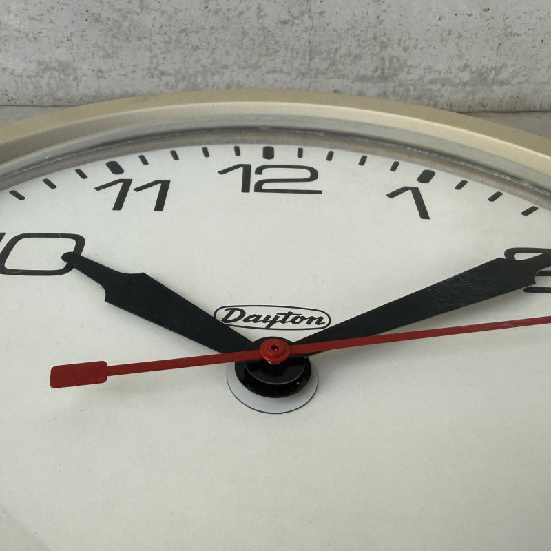 画像7: VINTAGE ANTIQUE DAYTON WALL CLOCK ヴィンテージ アンティーク ウォールクロック 壁掛け時計 / インダストリアル スクールクロック ホワイト 白色 店舗什器 アメリカ USA