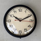 VINTAGE ANTIQUE DAYTON WALL CLOCK ヴィンテージ アンティーク ウォールクロック 壁掛け時計 / インダストリアル スクールクロック ブラック 黒色 店舗什器 アメリカ USA