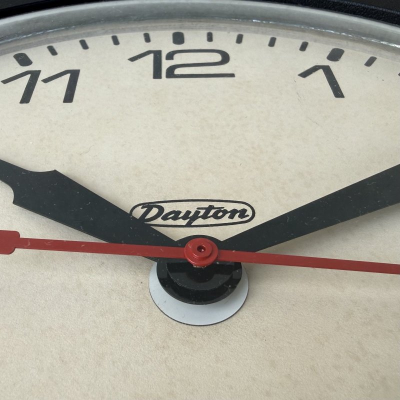 画像7: VINTAGE ANTIQUE DAYTON WALL CLOCK ヴィンテージ アンティーク ウォールクロック 壁掛け時計 / インダストリアル スクールクロック ブラック 黒色 店舗什器 アメリカ USA