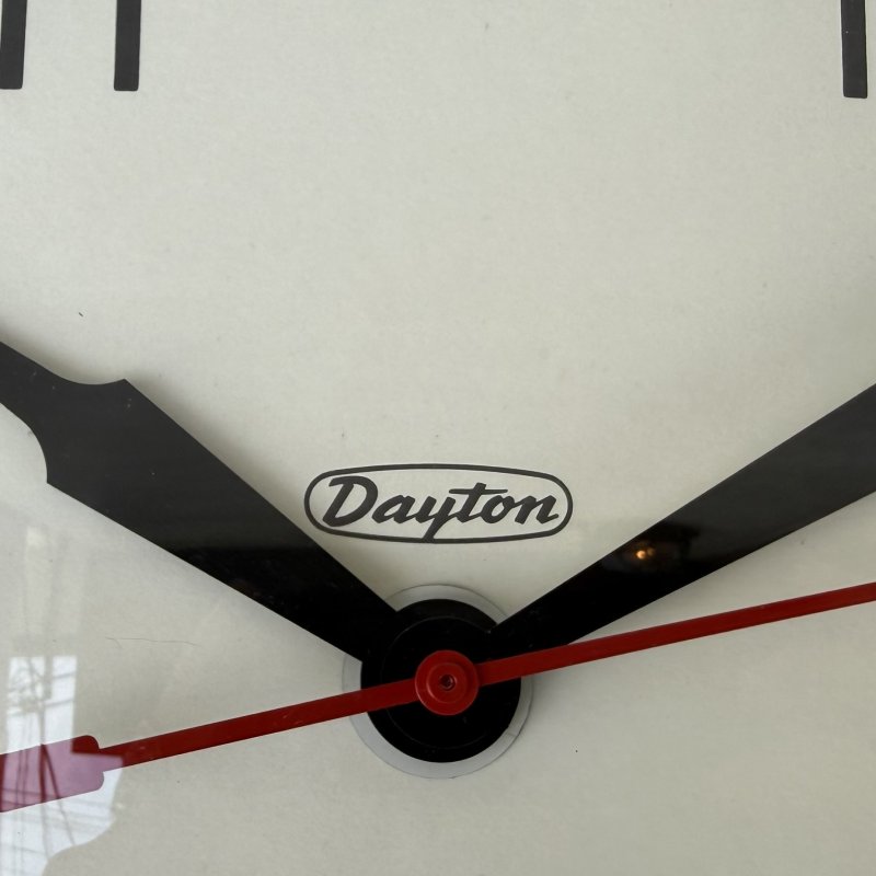 画像11: VINTAGE ANTIQUE DAYTON WALL CLOCK ヴィンテージ アンティーク ウォールクロック 壁掛け時計 / インダストリアル スクールクロック ホワイト 白色 店舗什器 アメリカ USA