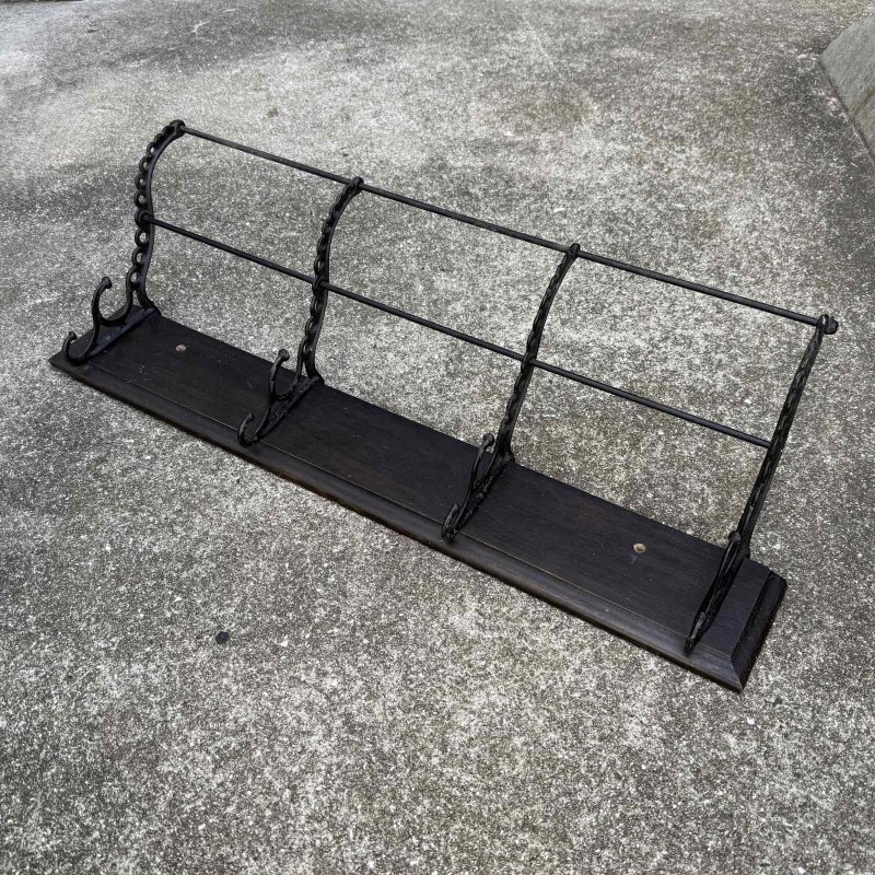 画像1: VINTAGE ANTIQUE COAT HAT RACK ヴィンテージ アンティーク コートラック ハットラック ウォールハンガー / ウォールインテリア ウッド 木製 アイアン 店舗什器 アメリカ (1)